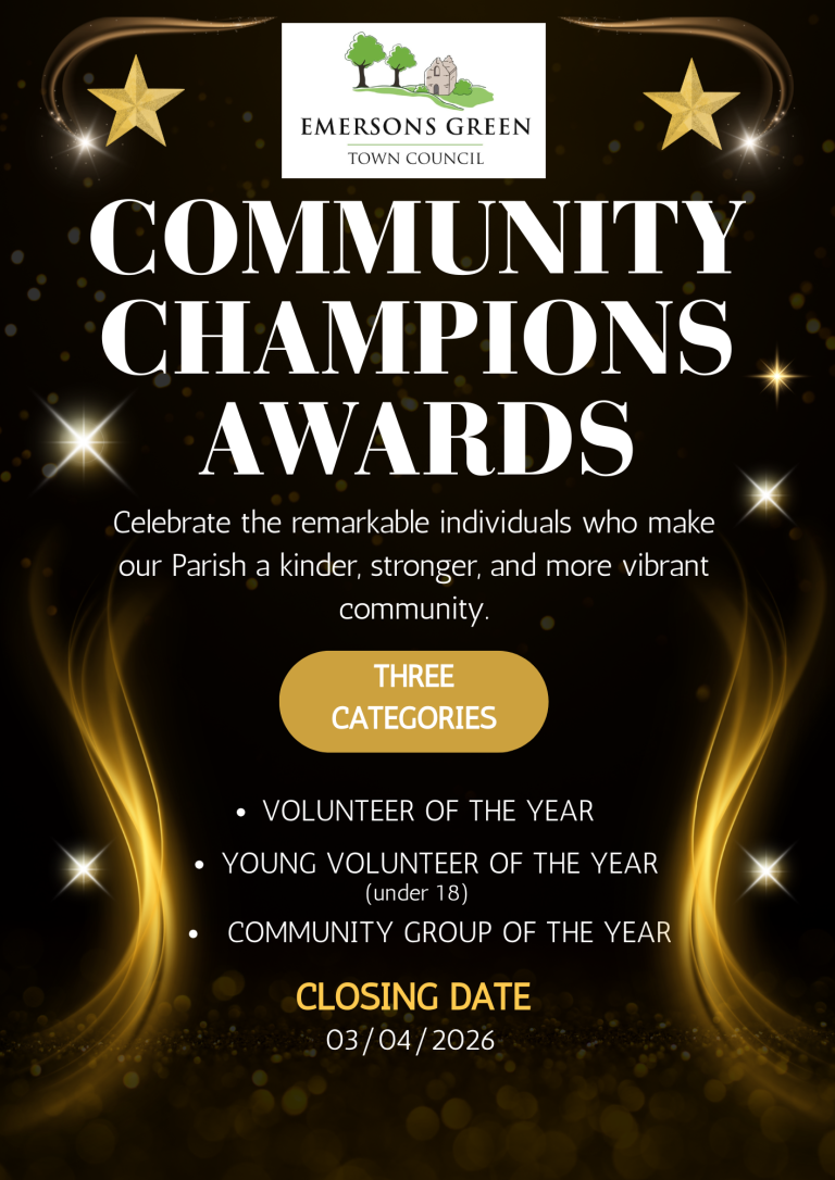 Community Awards Examples Community Champions Awards - Emersons Green Town Council